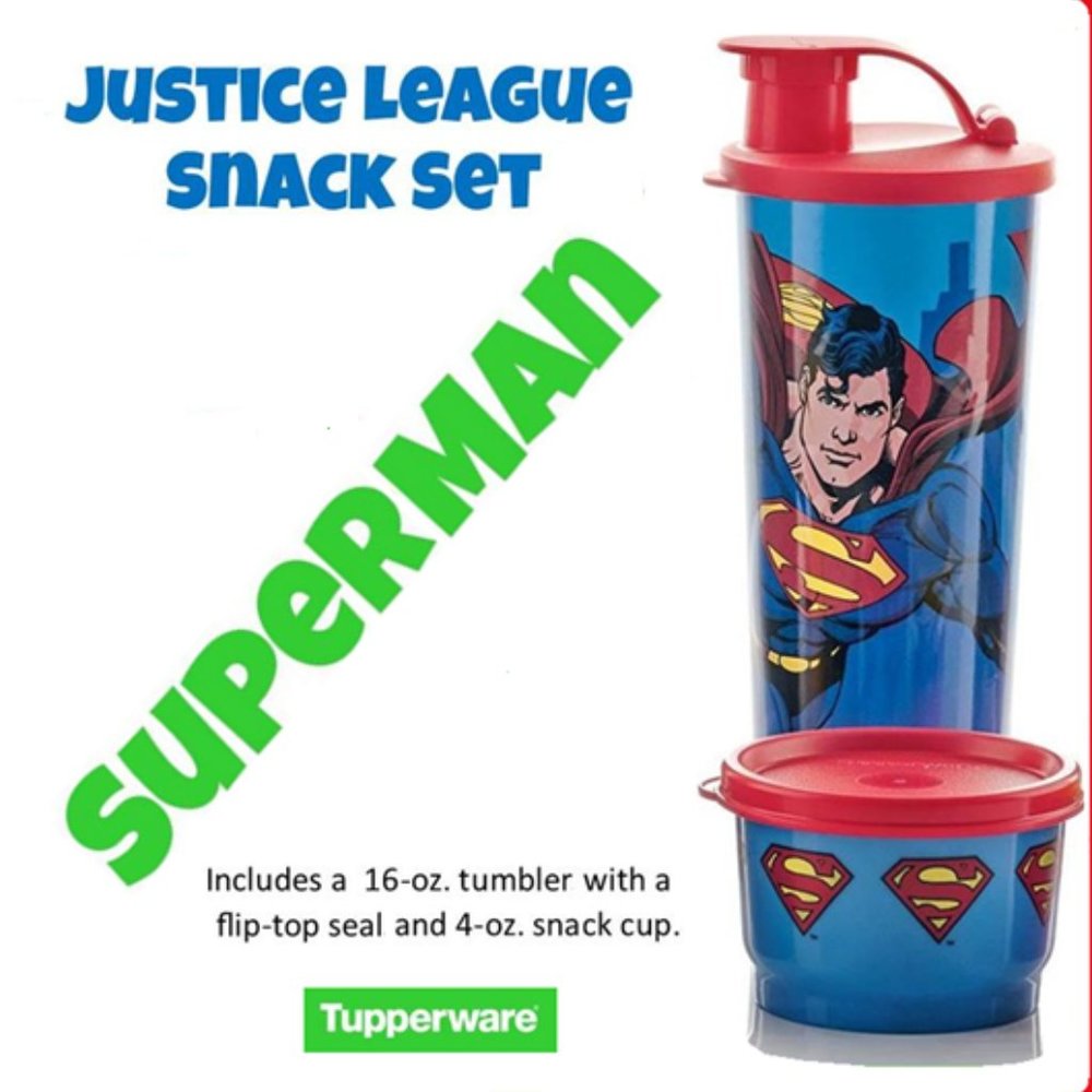 Tupperware Superman Snack Set